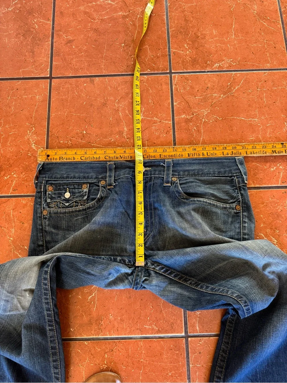 True Religion Ricky Bootcut Jeans Men’s Size 38 Made in USA Dark Wash Denim